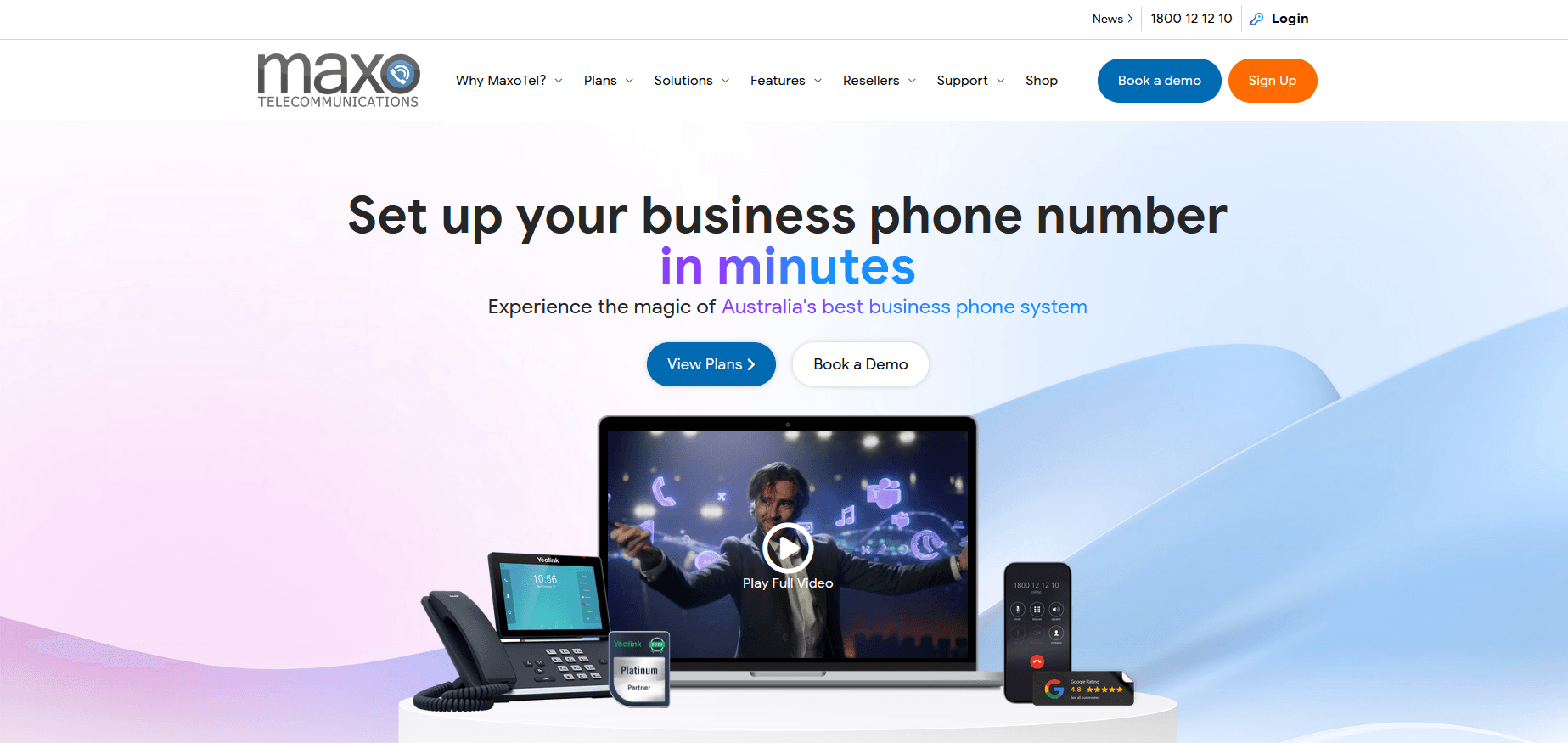 Maxo Telecommunications Homepage